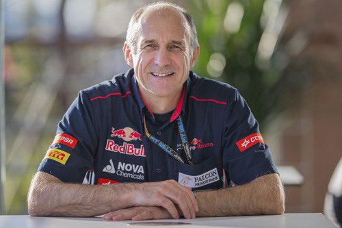 Franz Tost, sonriente