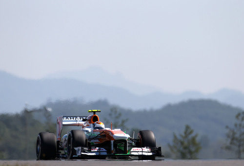 Adrian Sutil firmó una gran actuación con el Force India en Yeongam