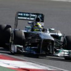 Nico Rosberg, rodando en los entrenamientos libres