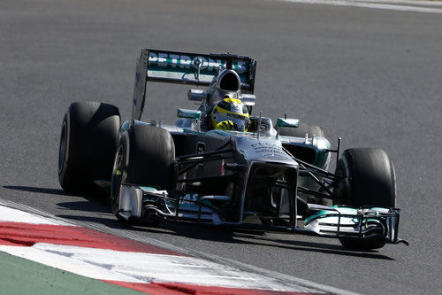 Nico Rosberg, rodando en los entrenamientos libres