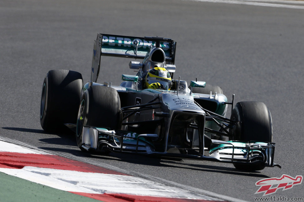Nico Rosberg, rodando en los entrenamientos libres