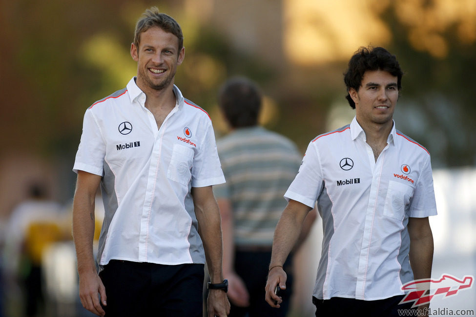 Los chicos de McLaren, sonrientes