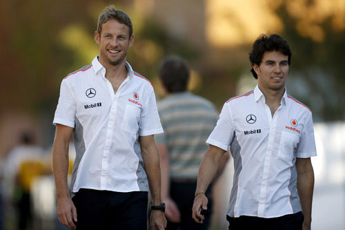 Los chicos de McLaren, sonrientes