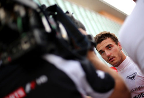 El renovado Jules Bianchi habla con la prensa