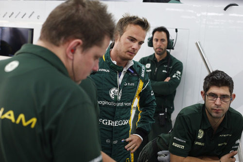 Giedo van der Garde con cara larga