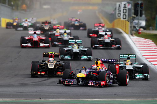 Primeros compases de la carrera de Corea 2013