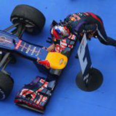 Reverencia de Sebastian Vettel ante el poderoso RB9