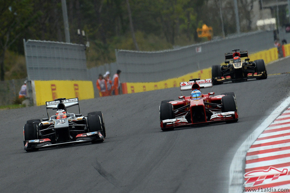 Nico Hülkenberg fue un hueso duro de roer para Fernando Alonso