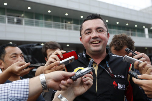 Eric Boullier, muy contento con el resultado de Lotus