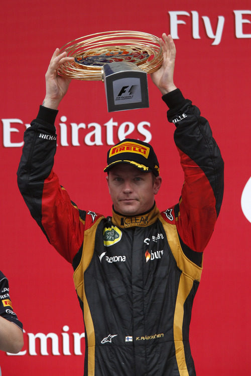 Kimi Räikkönen, segundo clasificado del GP de Corea 2013