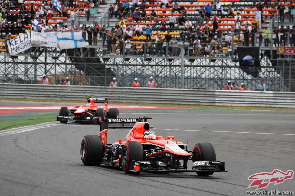 Los dos Marussia cerraron la clasificación en Corea