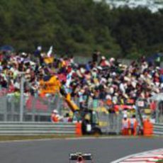 Max Chilton pilota su Marussia ante los fans surcoreanos