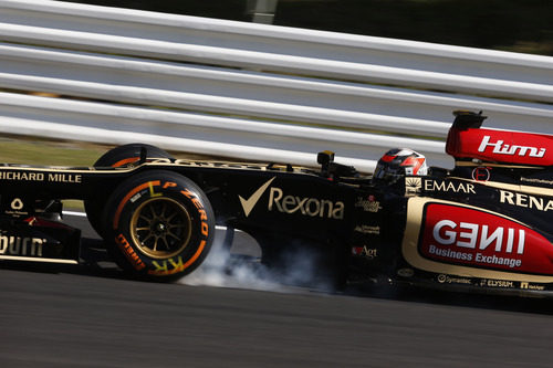 Kimi Räikkönen bloquea los frenos durante los libres