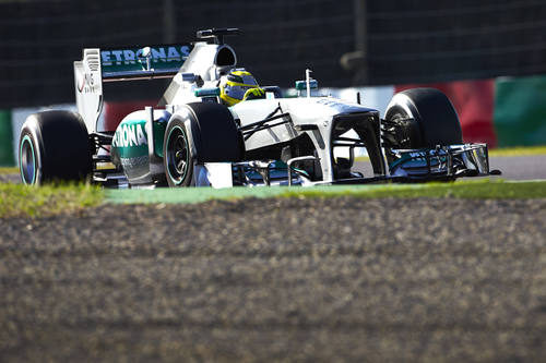 Nico Rosberg disputa los Libres 2 del GP de Japón