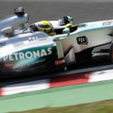 Nico Rosberg a los mandos del W04