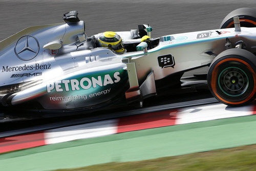Nico Rosberg a los mandos del W04