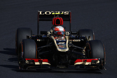 Romain Grosjean acabó a medio segundo de Vettel