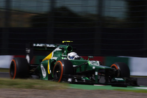 Giedo van der Garde prueba el compuesto duro