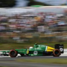 Giedo van der Garde a toda velocidad con su CT03