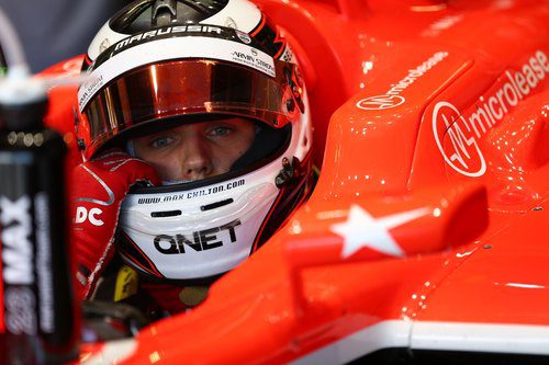 Max Chilton lleva la estrella de Maria de Villota en su monoplaza