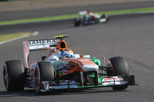 Adrian Sutil pilota el VJM06 en Suzuka