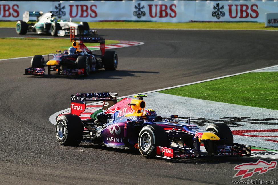 Mark Webber perdió la pole en la salida