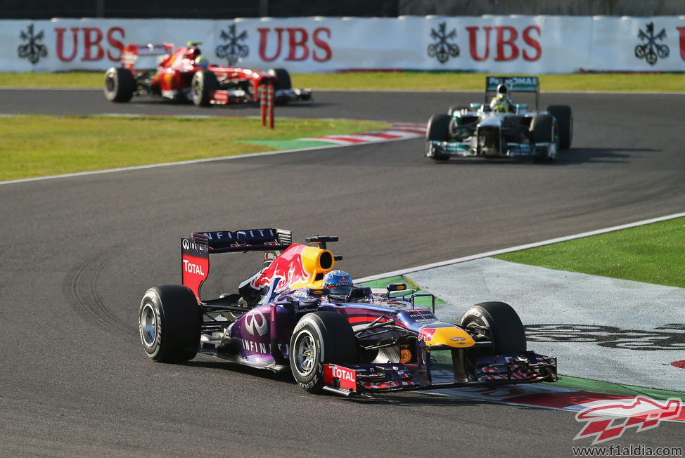 Primeras vueltas para Sebastian Vettel en Japón