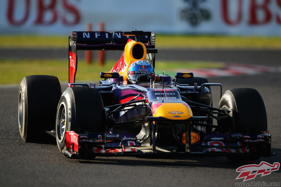 Sebastian Vettel salió tercero y ganó en Japón