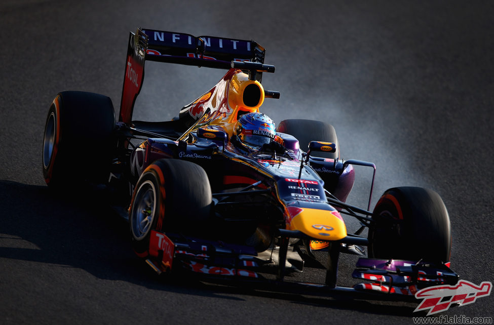 Pasada de frenada de Sebastian Vettel