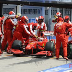 Raikkonen hace una parada