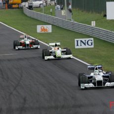 Heidfeld por delante de Barrichello