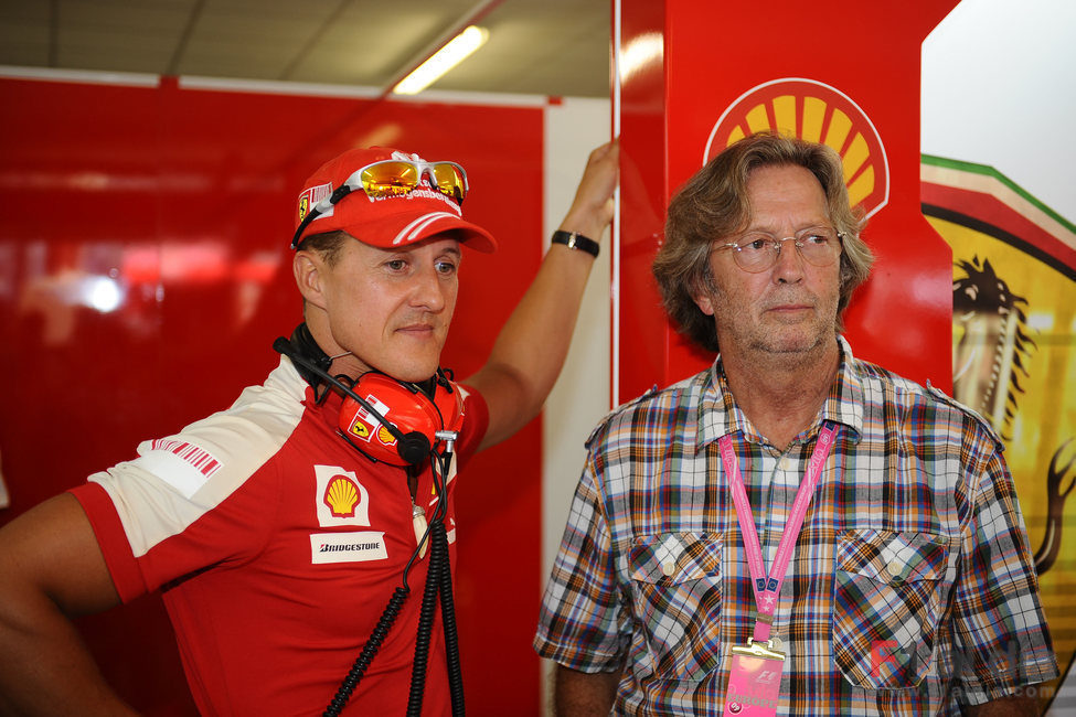 Schumacher y Clapton