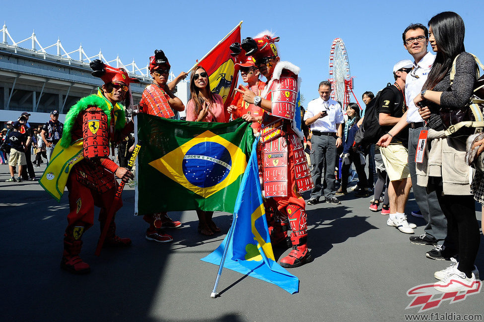 Los aficionados japoneses dejan claro su amor a Ferrari