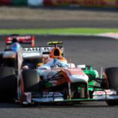 Adrian Sutil tuvo un complicado día en Suzuka