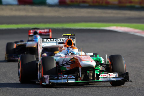 Adrian Sutil tuvo un complicado día en Suzuka