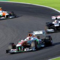 Paul di Resta por delante de Pastor Maldonado y Adrian Sutil