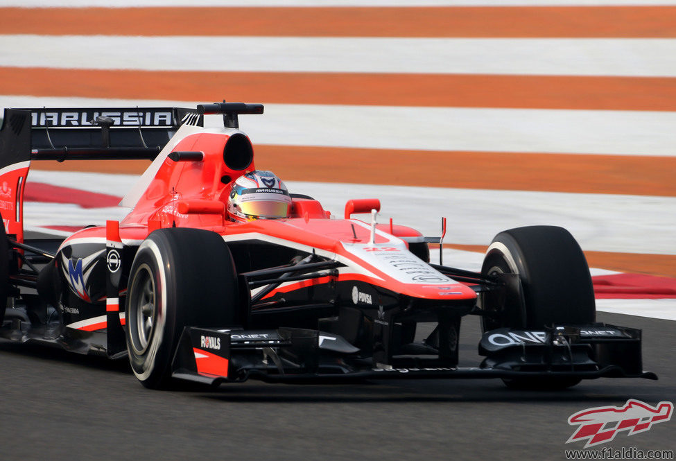 Jules Bianchi terminó contento la primera jornada