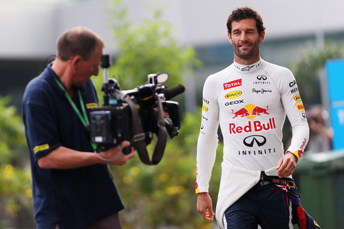 Mark Webber optó por el medio en la clasificación