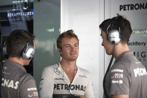 Nico Rosberg se muestra muy contento con su ritmo