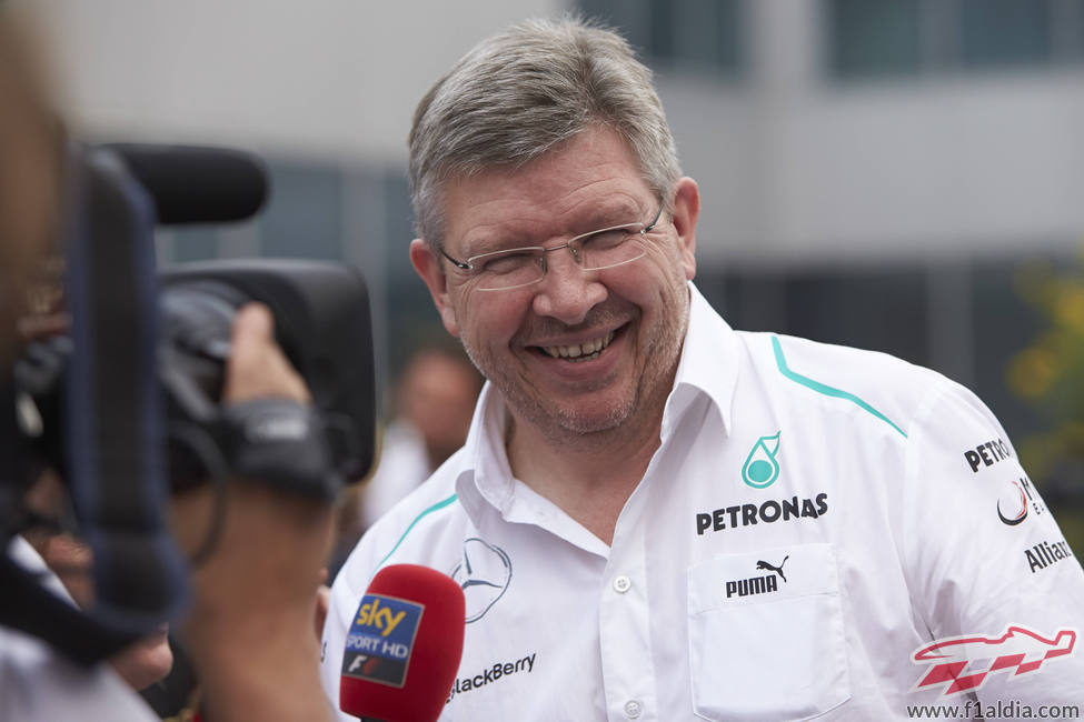 Ross Brawn queda exultante tras la clasificación