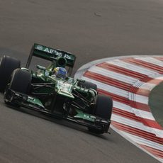 Charles Pic avanza en el Buddh International Circuit