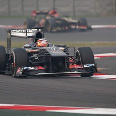 Nico Hülkenberg abandonó en la India