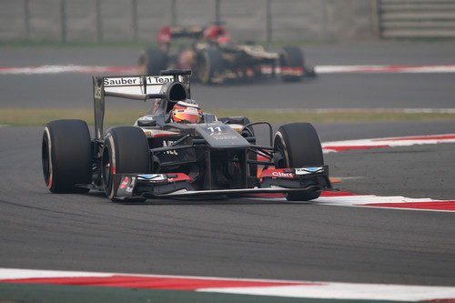 Nico Hülkenberg abandonó en la India