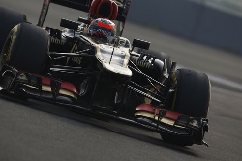 Kimi Räikkönen perdió fuelle al final del GP de India