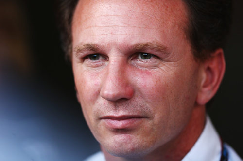 Christian Horner, serio en Abu Dabi