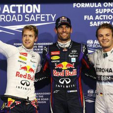 Mark Webber, Sebastian Vettel y Nico Rosberg, los más rápidos