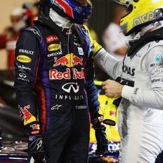 Nico Rosberg felicita a Mark Webber