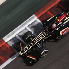 Romain Grosjean no acabó contento del todo