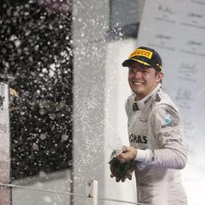 Chorro de champán de Nico Rosberg