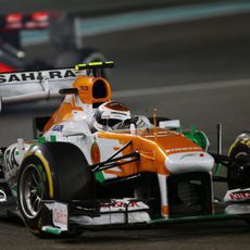 Adrian Sutil acabó décimo la carrera en Abu Dabi